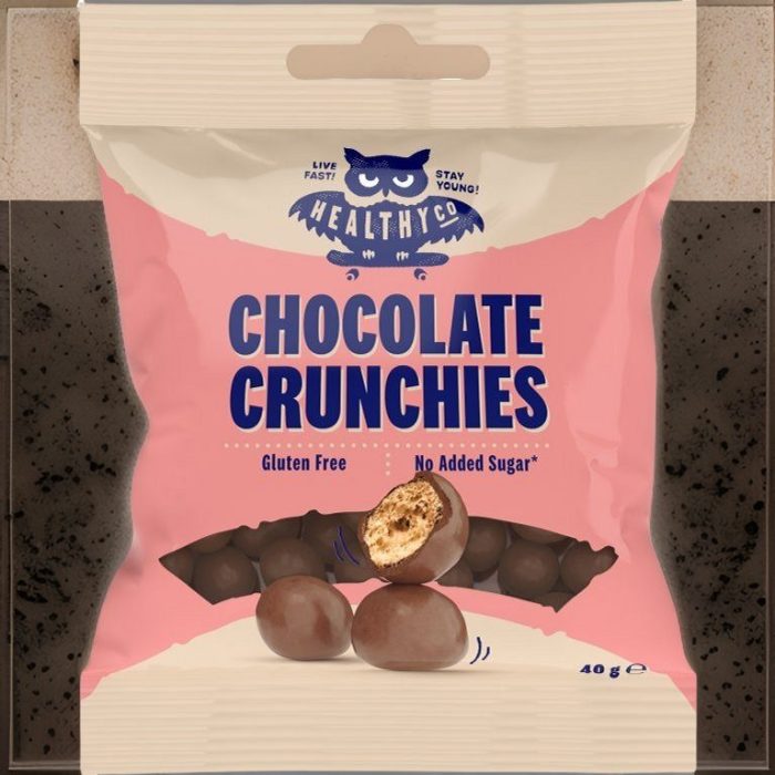 Čokoládové guličky, Chocholate Crunchcies, HealthyCO, 40g