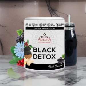 Detox organizmu, Black Detox, Čučoriedky, Aktívne uhlie, 210g