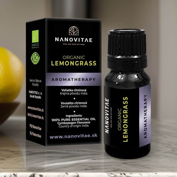 Lemongrass, Esenciálny olej, Nanovitae, 10ml