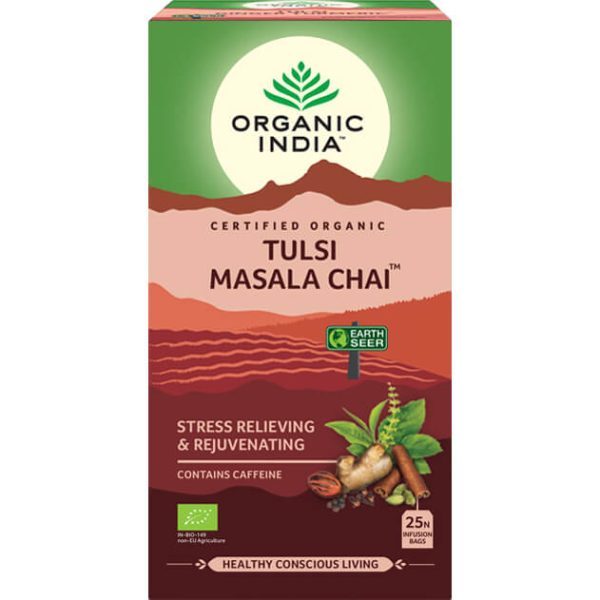 4702 Tulsi Masala Chai Porciovany Caj Organic India