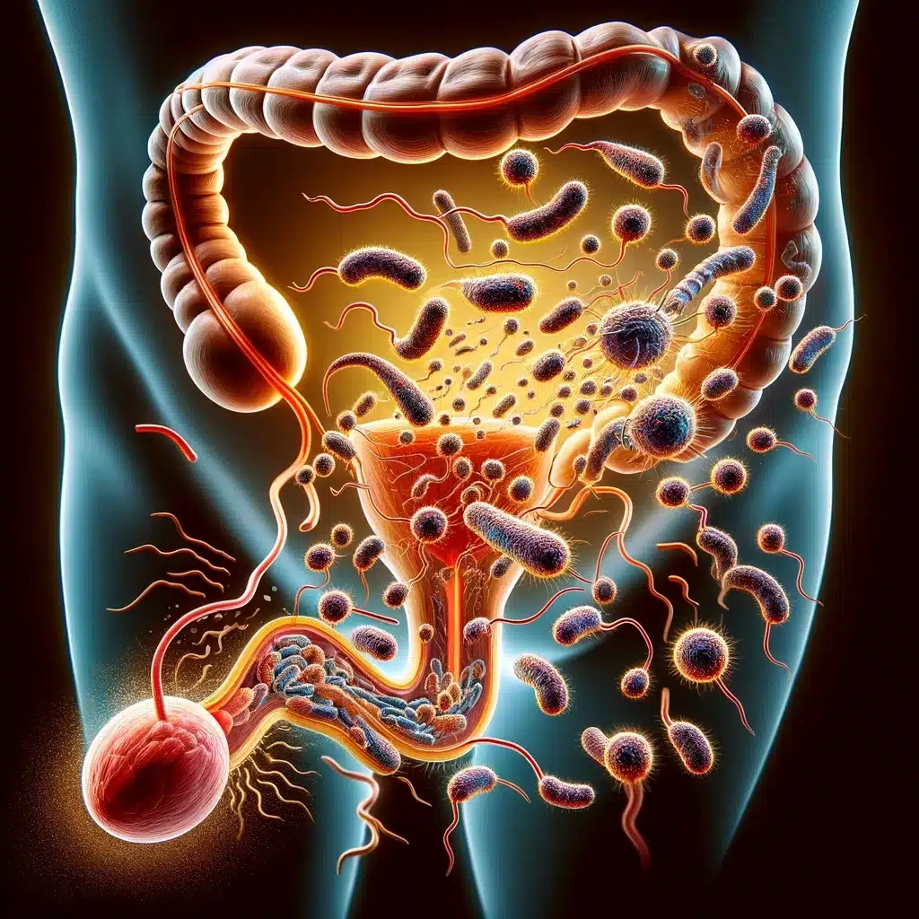 Zápal močových ciest sa najčastejšie vyskytuje, keď baktérie, zvyčajne z čreva, vstúpia do močovej trubice a začnú sa množiť v močovom mechúri. 